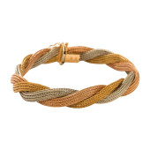 18K TRI-COLOR GOLD FLEXIBLE BR