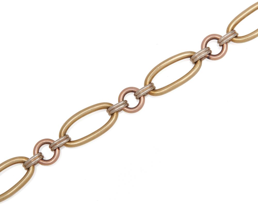 18K TRICOLOR GOLD BRACELET18K