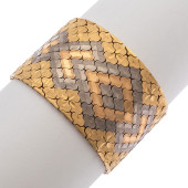 18K TRICOLOR GOLD BRACELET<br>