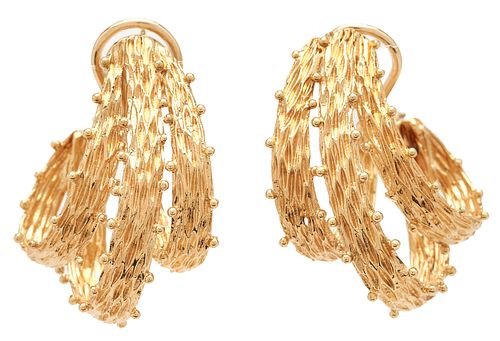 18K TRIPLE HOOP DESIGNER