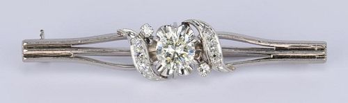 18K VINTAGE 1 CT. DIAMOND COLLAR