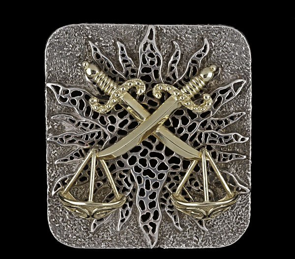 18K Weber Belt Buckle/Pendant