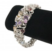18K WG, DIAMOND & MULTISTONE B