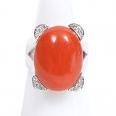 18K WG, DIAMOND & NATURAL SALM