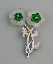 18K WHITE AND YELLOW GOLD DIAM
