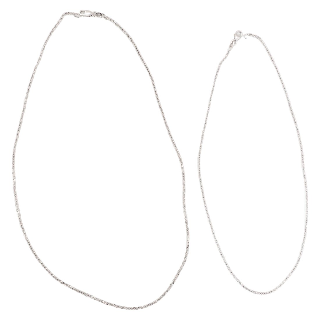 18K WHITE GOLD & 14K WHITE GOLD