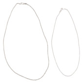 18K WHITE GOLD & 14K WHITE GOL