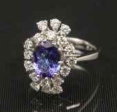 18K WHITE GOLD 1.80 CT. TANZAN