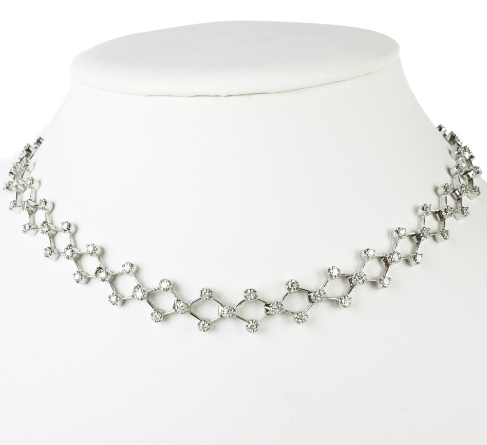 18K WHITE GOLD 3.5 CARAT DIAMOND