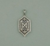 18K WHITE GOLD AND DIAMOND PEN