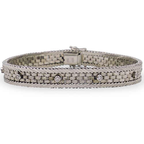 18K WHITE GOLD AND DIAMOND