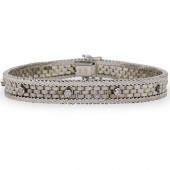 18K WHITE GOLD AND DIAMOND BRA