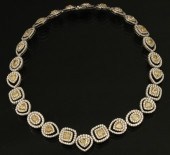 18K WHITE GOLD CANARY AND WHIT