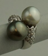 18K WHITE GOLD DIAMOND BLACK A