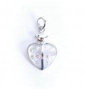 18K WHITE GOLD DIAMOND LADYBUG