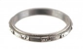 18K WHITE GOLD ENGRAVED RING18