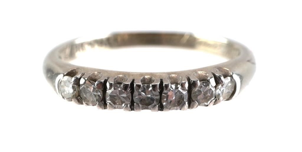 18K WHITE GOLD PALLADIUM DIAMOND