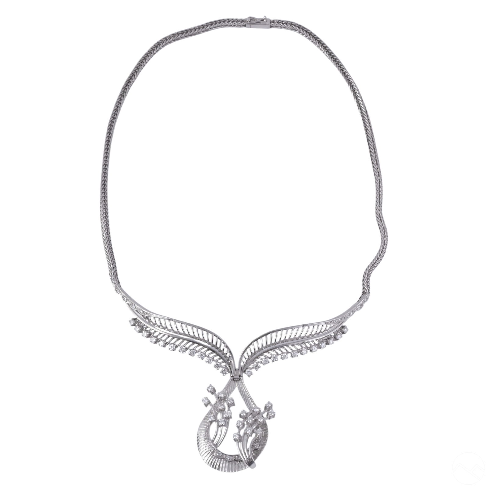 18K WHITE GOLD RETRO DIAMOND