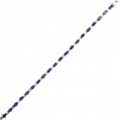 18k White Gold Straightline Br