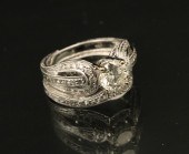 18K WHITE GOLD TWO PIECE BRIDA
