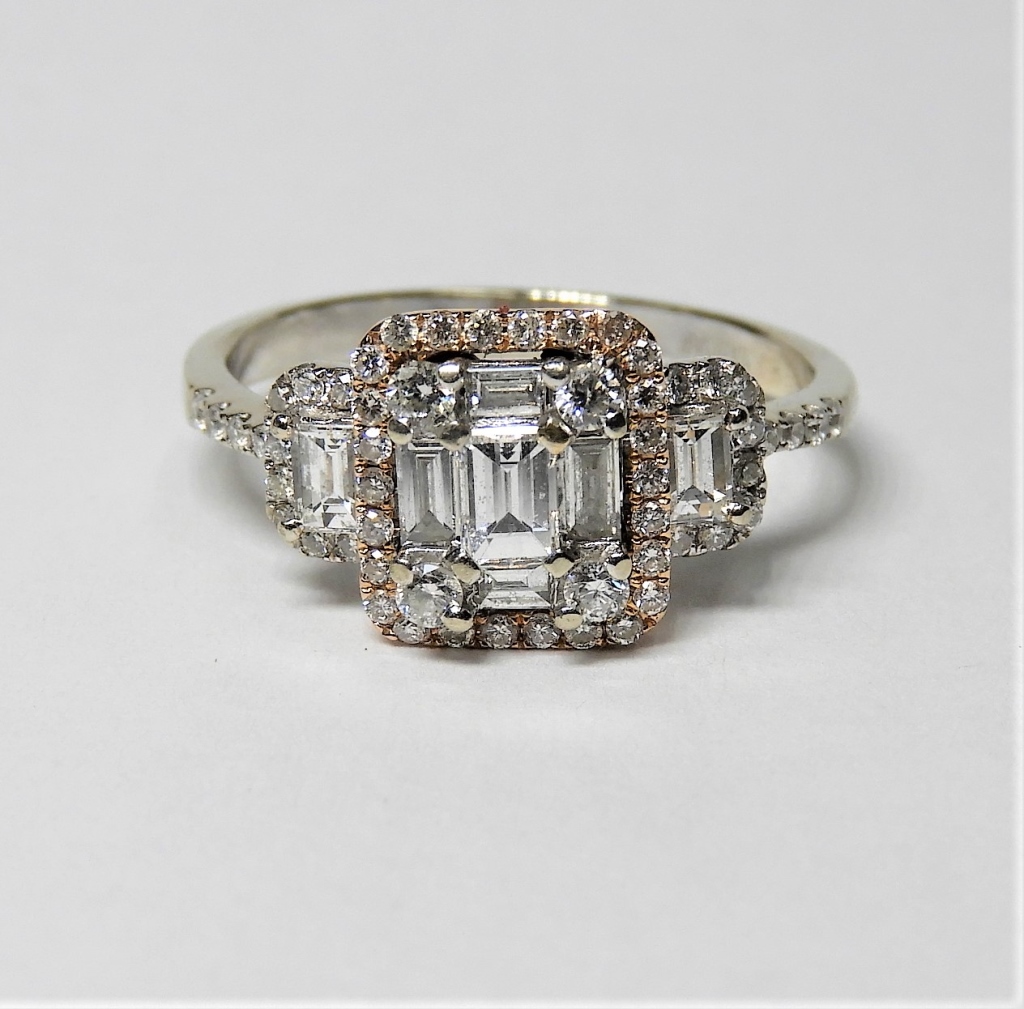 18K WHITE & ROSE GOLD DIAMOND