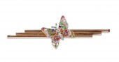 18K YELLOW AND WHITE GOLD GEM