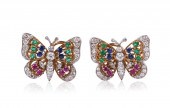 18K YELLOW AND WHITE GOLD GEM