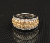 18K YELLOW AND WHITE GOLD DIAM