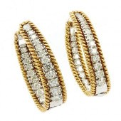 18K YELLOW AND WHITE GOLD HING