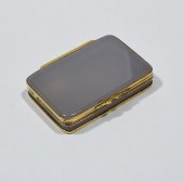 18K YELLOW GOLD, AND AGATE CIG