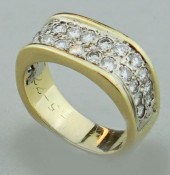 18K YELLOW GOLD AND DIAMOND PA