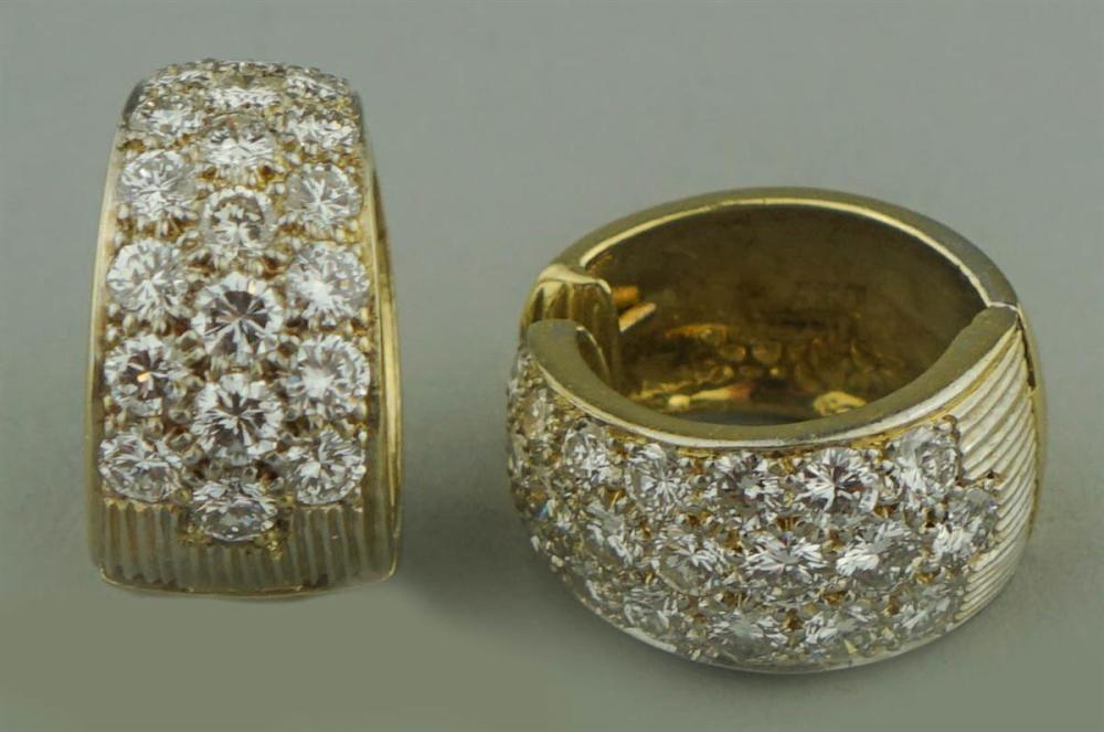 18K YELLOW GOLD AND DIAMOND PAVE