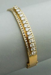 18K YELLOW GOLD AND DIAMOND HI