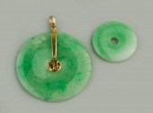 18K YELLOW GOLD AND GREEN JADE
