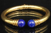 18K YELLOW GOLD AND LAPIS BANG