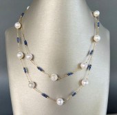 18K YELLOW GOLD, BLUE SAPPHIRE