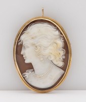 18K YELLOW GOLD CAMEO CLASSICA