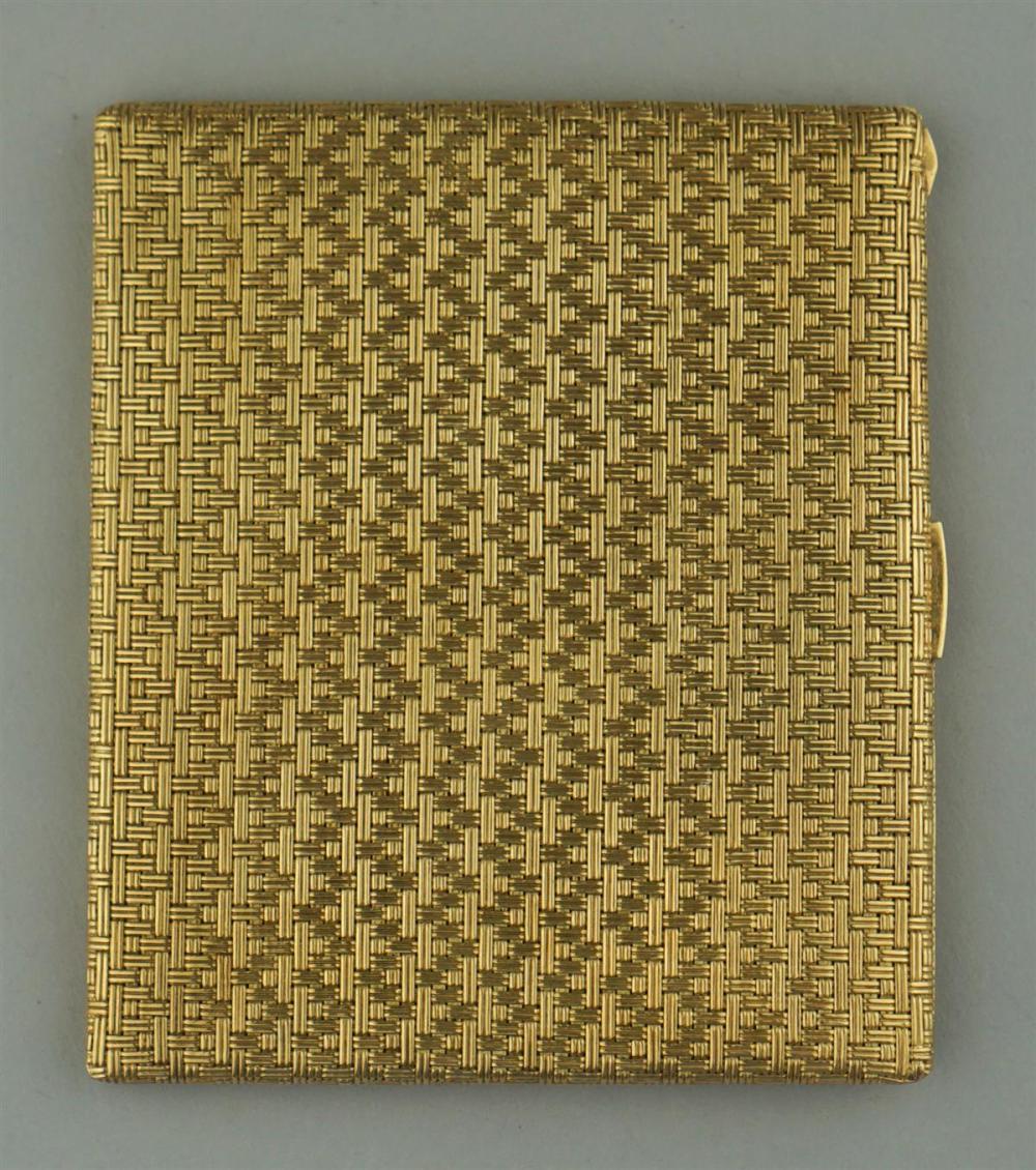 18K YELLOW GOLD CIGARETTE CASE18K