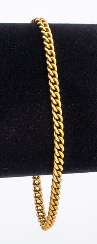 18K YELLOW GOLD CURB CHAIN LINK
