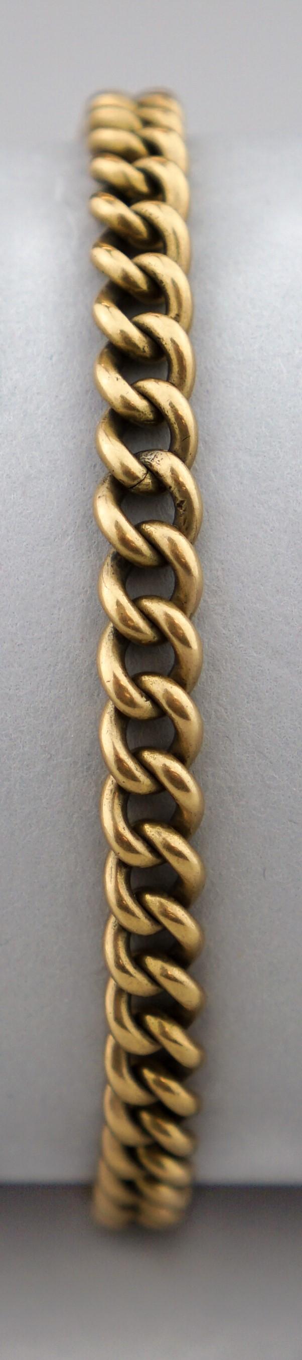 18K YELLOW GOLD CURB LINK
