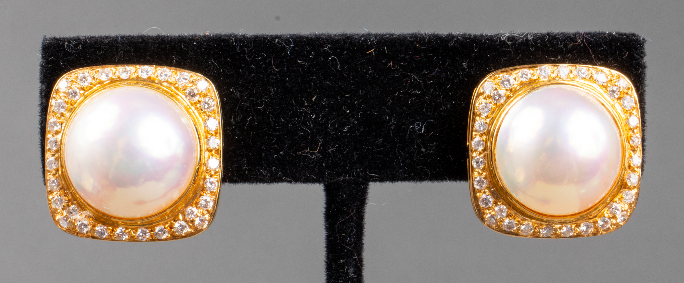 18K YELLOW GOLD DIAMOND & MABE