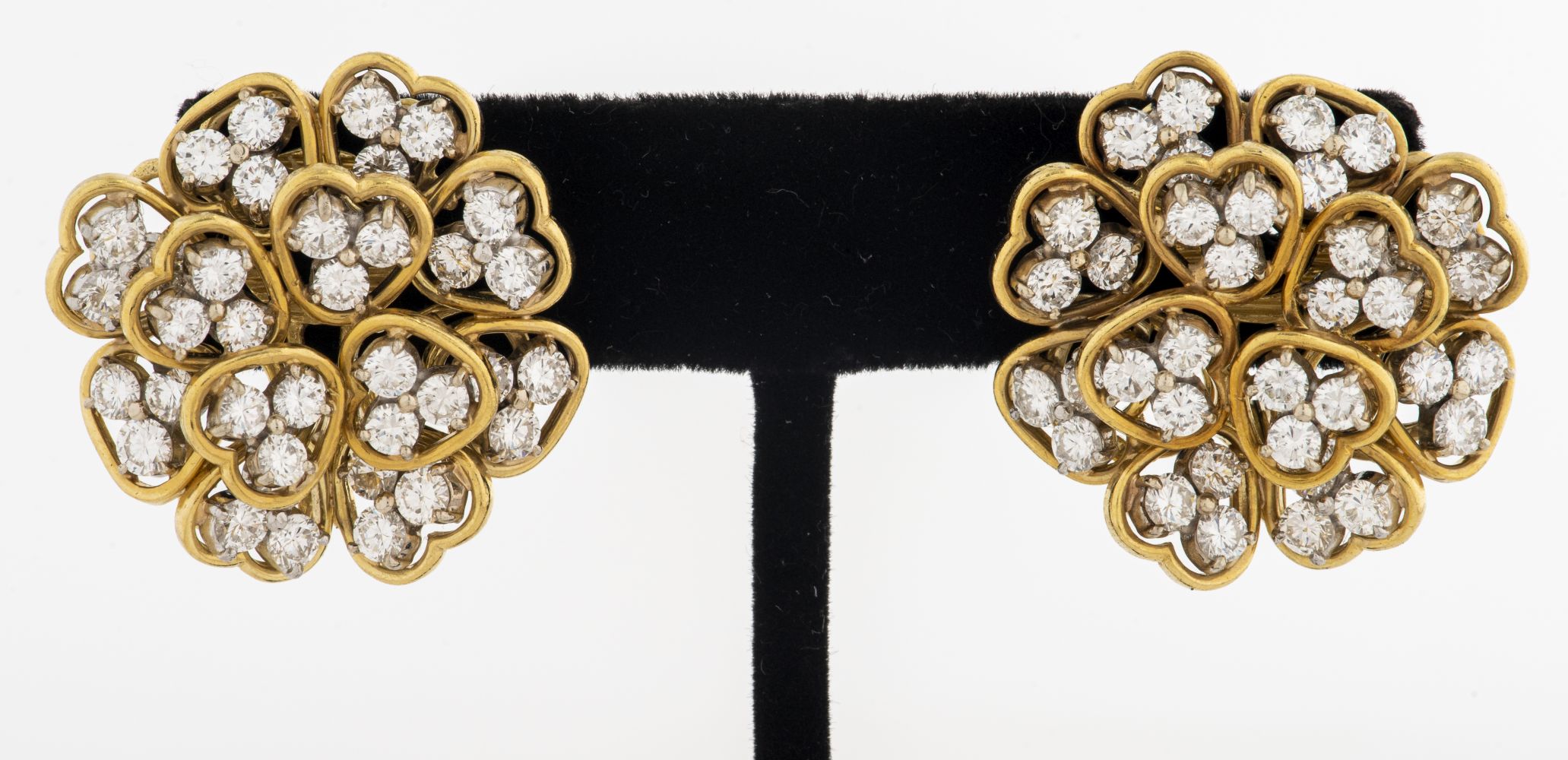 18K YELLOW GOLD DIAMOND FLORIFORM