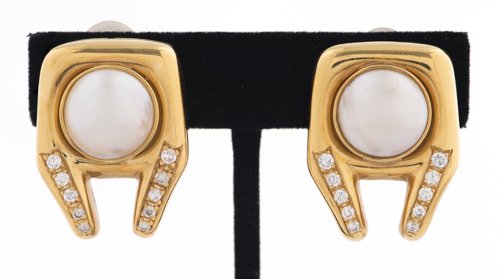 18K YELLOW GOLD DIAMOND MABE