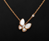 18K YELLOW GOLD DIAMOND M.O.P.