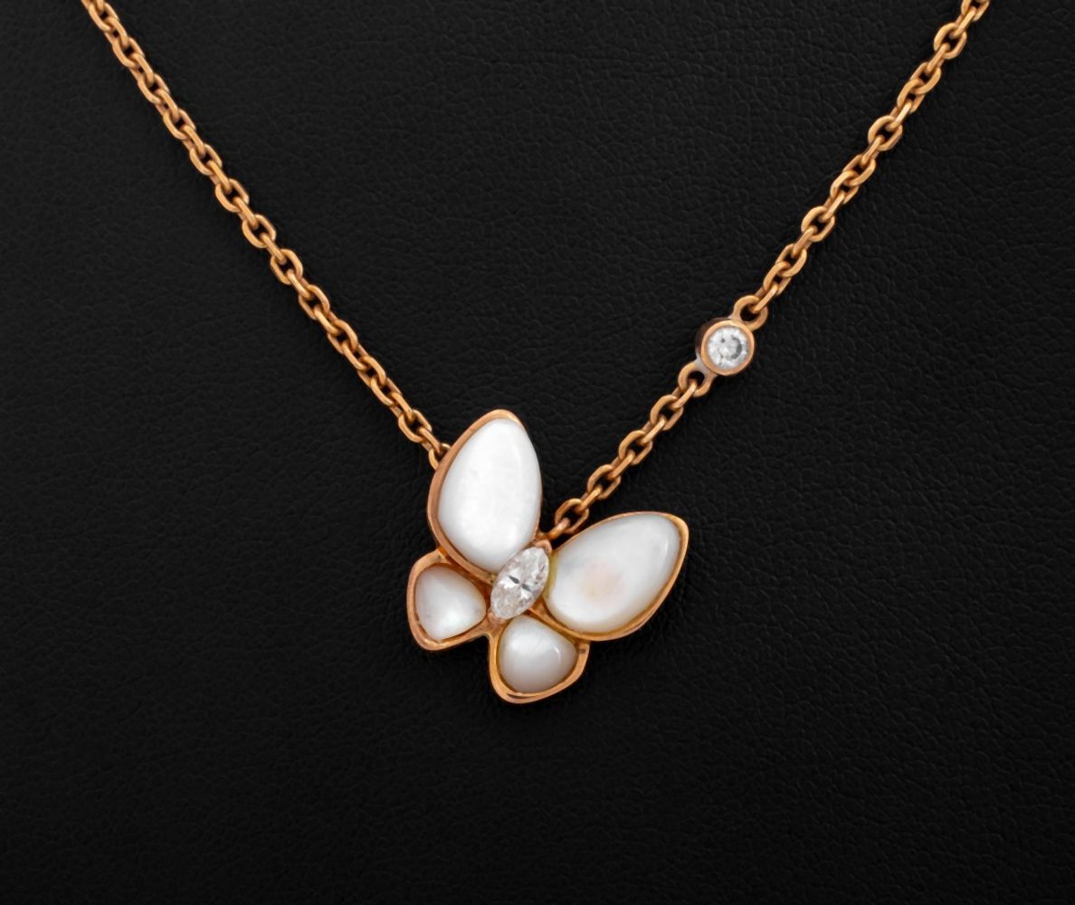 18K YELLOW GOLD DIAMOND M.O.P.