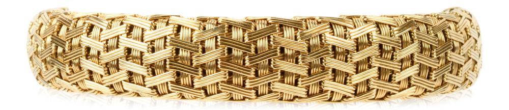 18K YELLOW GOLD FLAT GEOMETRIC LINK