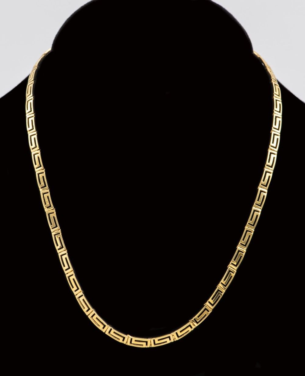 18K YELLOW GOLD GREEK KEY MOTIF
