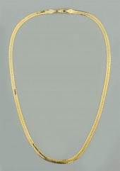 18K YELLOW GOLD HERRINGBONE DE