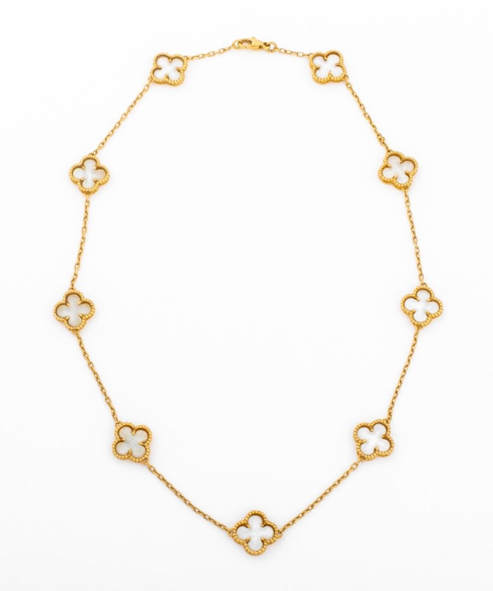 18K YELLOW GOLD MOP ALHAMBRA