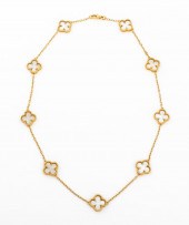 18K YELLOW GOLD MOP ALHAMBRA S
